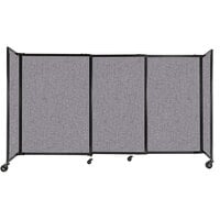 Versare Cloud Gray StraightWall Sliding Room Divider