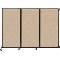 Versare Beige Wall-Mounted Quick-Wall Folding Room Divider