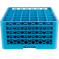 Carlisle RG36-414 OptiClean 36 Compartment Glass Rack with 4 Extenders