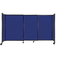 Versare Royal Blue StraightWall Sliding Room Divider