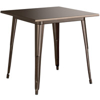 Lancaster Table & Seating Alloy Series 32" x 32" Copper Dining Height Outdoor Table