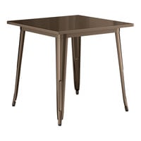 Lancaster Table & Seating Alloy Series 32 inch x 32 inch Copper Standard Height Outdoor Table