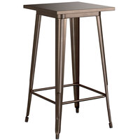 Lancaster Table & Seating Alloy Series 24" x 24" Copper Outdoor Bar Height Table