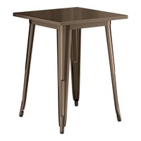 Lancaster Table & Seating Alloy Series 24" x 24" Copper Standard Height Outdoor Table