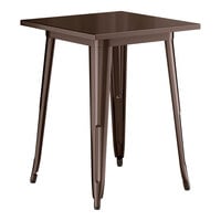 Lancaster Table & Seating Alloy Series 24" x 24" Copper Standard Height Outdoor Table