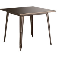 Lancaster Table & Seating Alloy Series 36 inch x 36 inch Copper Dining Height Outdoor Table