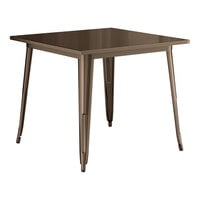 Lancaster Table & Seating Alloy Series 36" x 36" Copper Standard Height Outdoor Table