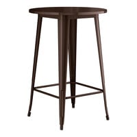 Lancaster Table & Seating Alloy Series 30" Round Copper Bar Height Outdoor Table