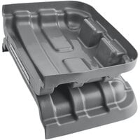 Lavex Industrial 8 Cubic Foot Gray Cube Truck Lid