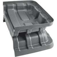 Lavex Industrial 16 Cubic Foot Gray Cube Truck Lid
