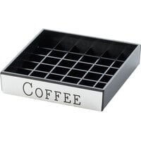 Cal-Mil 632-1 4" Engraved Silver "Coffee" Drip Tray