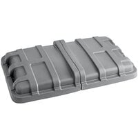 Lavex Industrial 27 Cubic Foot Gray Cube Truck Lid