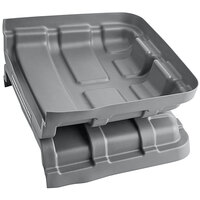 Lavex Industrial 27 Cubic Foot Gray Cube Truck Lid