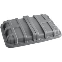 Lavex Industrial 20 Cubic Foot Gray Cube Truck Lid