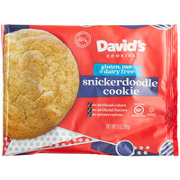 David's Cookies 3 oz. Gluten-Free Individually-Wrapped Snickerdoodle Cookie - 24/Case