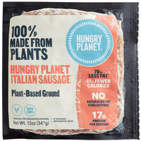 Hungry Planet Sausage 12 oz. Plant-Based Vegan Italian Sausage Chub - 12/Case