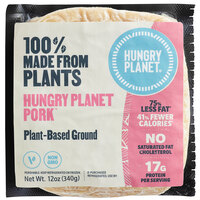 Hungry Planet Pork 12 oz. Plant-Based Vegan Ground Pork Chub - 12/Case
