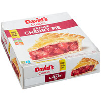 David's Cookies Foxtail 10 inch Unbaked Grande Cherry Pie - 6/Case