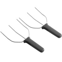 OXO 11268800 Good Grips 9 1/2 inch Stainless Steel Turkey / Roast Lifter with End Cap - 2/Set