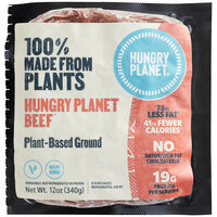 Hungry Planet Beef 12 oz. Plant-Based Vegan Ground Beef Chub - 12/Case