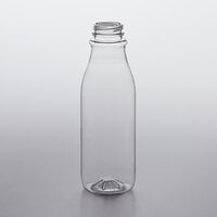 16 oz. Round PET Clear Juice Bottle with Tapered Neck - 145/Bag