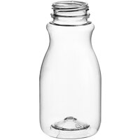 8 oz. Round PET Clear Juice Bottle with Tapered Neck - 275/Box
