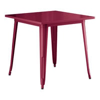 Lancaster Table & Seating Alloy Series 32 inch x 32 inch Mulberry Standard Height Outdoor Table