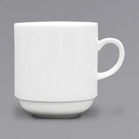 Fortessa 6200.F0000.09.5 Ilona 12 oz. Bright White Stackable China Mug - 48/Case