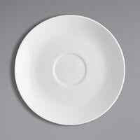 Fortessa 6300.F0000.09 Caldera 6 3/4" Bright White China Saucer - 48/Case