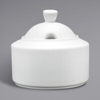 Fortessa 6200.F0000.42 Ilona 8 oz. Bright White China Sugar Bowl with Lid - 48/Case