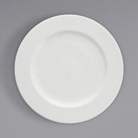 Fortessa 6200.F0000.14 Ilona 12 1/4" Bright White Wide Rim China Plate - 12/Case
