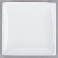 CAC TOK-6 Tokyia 6 inch Bone White Square Thick Porcelain Plate - 36/Case