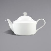 Fortessa 6200.F0000.36 Ilona 13 oz. Bright White China Teapot with Lid - 24/Case