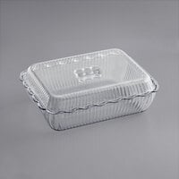 Choice 10 lb. Clear Deli Crock with Clear Cover