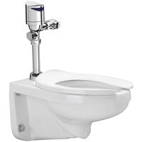 Zurn One Z.WC1.S.TM Sensor Toilet System with Wall Hung Toilet and Top Mount Flush Valve