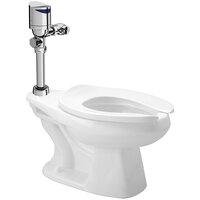 Zurn One Z.WC3.S.TM Sensor Toilet System with Floor Mounted Toilet and Top Mount Flush Valve