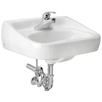 Zurn One Z.L2.M Manual Faucet Lavatory System with Wall Hung Lavatory - 20" x 18" Bowl