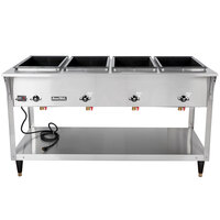 Vollrath 38218 ServeWell SL Electric Four Pan Hot Food Table 208/240V - Sealed Well