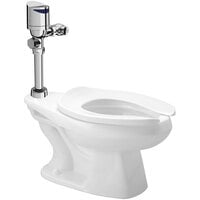 Zurn One Z.WC5.S.TM Sensor Toilet System with Floor Mounted Toilet and Top Mount Flush Valve