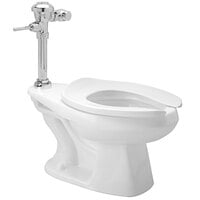 Zurn One Z.WC4.M Manual Toilet System with Floor Mounted Toilet and Flush Valve