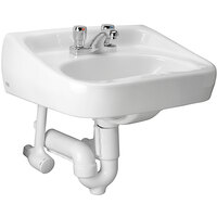 Zurn One Z.L7.M Manual Faucet Lavatory System with Wall Hung Lavatory - 20" x 18" Bowl