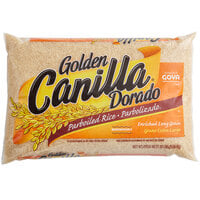 Goya 20 lb. Parboiled Golden Canilla Enriched Long Grain Rice - 3/Case