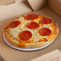 6 inch White Corrugated Pizza Circle - 25/Pack