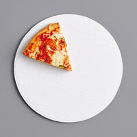 10 inch White Corrugated Pizza Circle - 25/Pack
