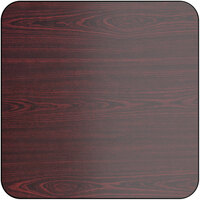 Lancaster Table & Seating 24" x 24" Square Reversible Cherry / Black Laminated Table Top