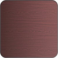 Lancaster Table & Seating Square Reversible Cherry / Black Laminated Table Top