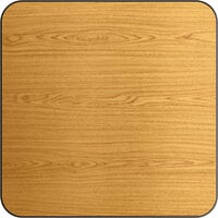Lancaster Table & Seating 24 inch x 24 inch Square Reversible Walnut / Oak Laminated Table Top