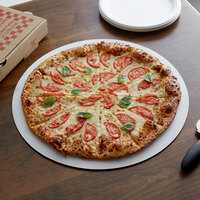 18 inch White Corrugated Pizza Circle - 25/Pack