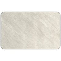 Lancaster Table & Seating 30 inch x 48 inch Rectangular Reversible White / Gray Slate Laminated Table Top