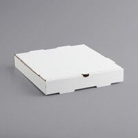 Choice 12 inch x 12 inch x 2 inch White Corrugated Plain Bakery Box - 50/Case
